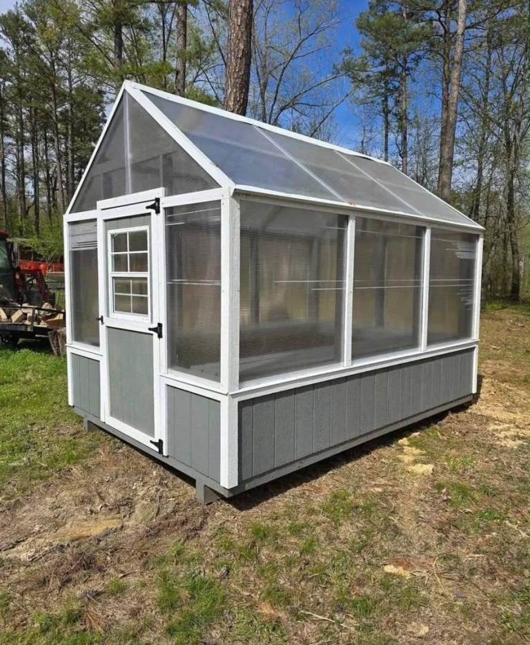 Greenhouse with Wooden Floor and Benches – As Good As New | in ...