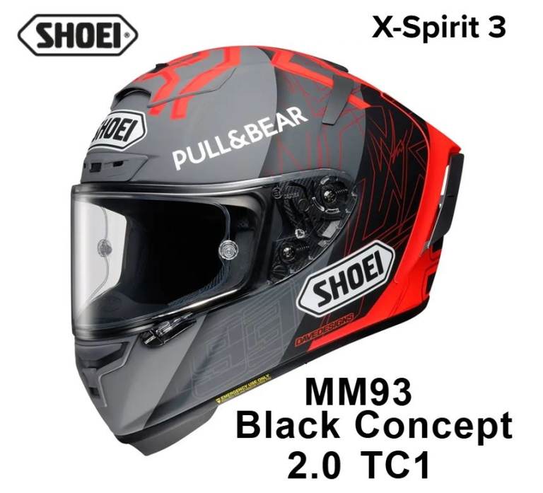 RARE #SHOEI X-SPIRIT 3 MOTORCYCLE HELMET - MARC MARQUEZ TEST - MEDIUM - £380