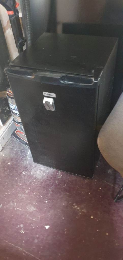 Black fridge standard size single fridge