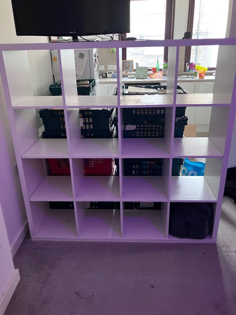 IKEA white kallax unit