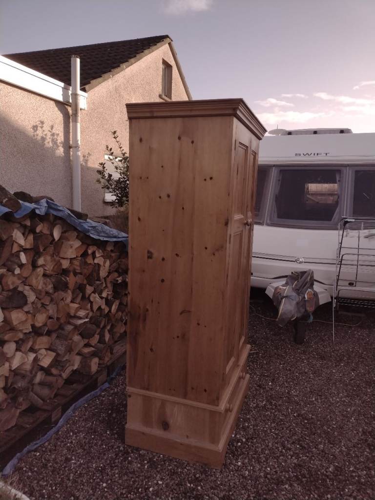 Large Mexican Pine wardrobe 