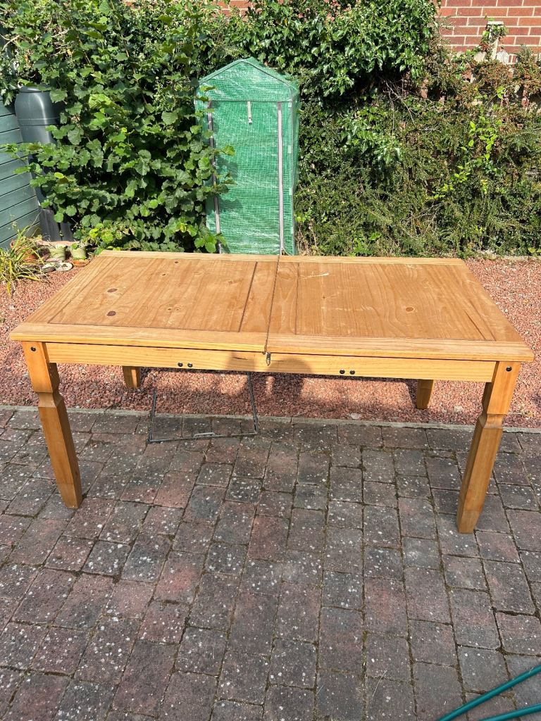 image for Wooden dining table with six dining chairs 