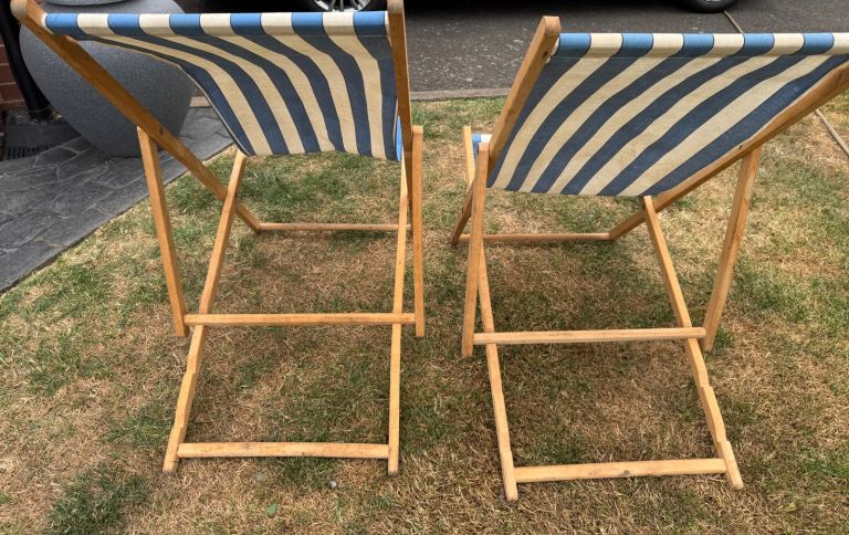Vintage Deck Chairs x 2 