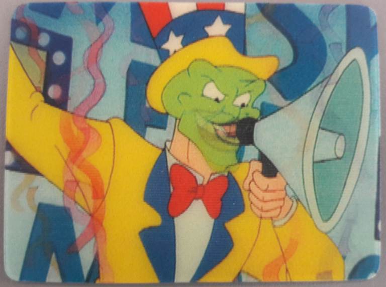 Sticker / card The Mask cartoon Skips video action vintage 1996 – post or collect