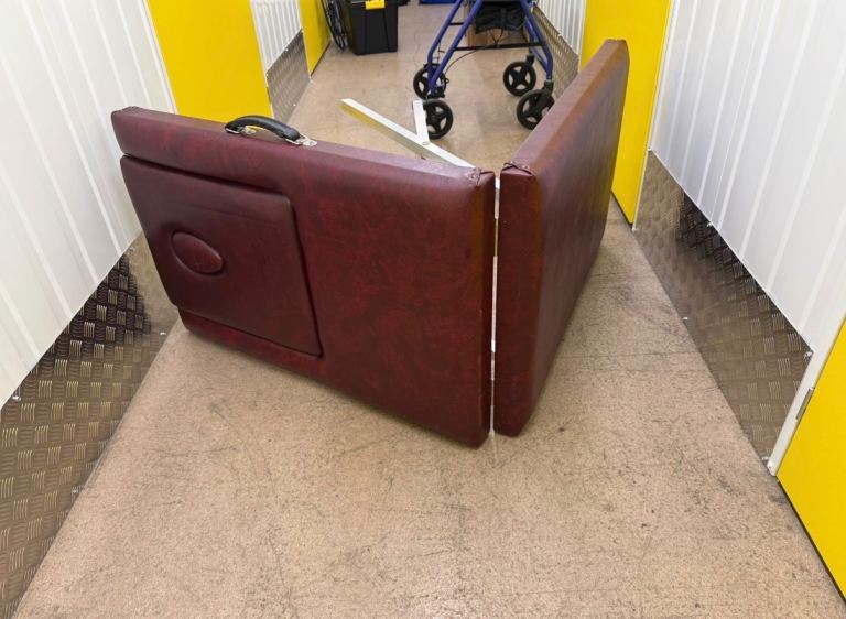 Portable Massage Table - Burgundy, Good Condition