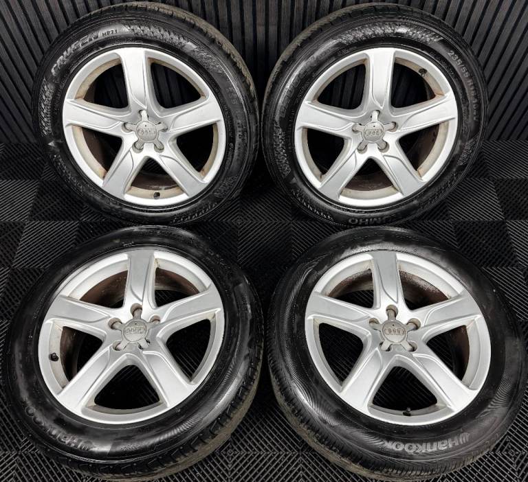 18'' GENUINE AUDI A6 C7 4G ALLROAD 5 SPOKE ALLOYS WHEELS TYRES