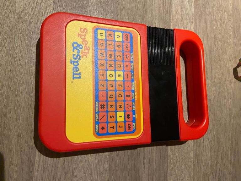 Speak and spell retro toy
