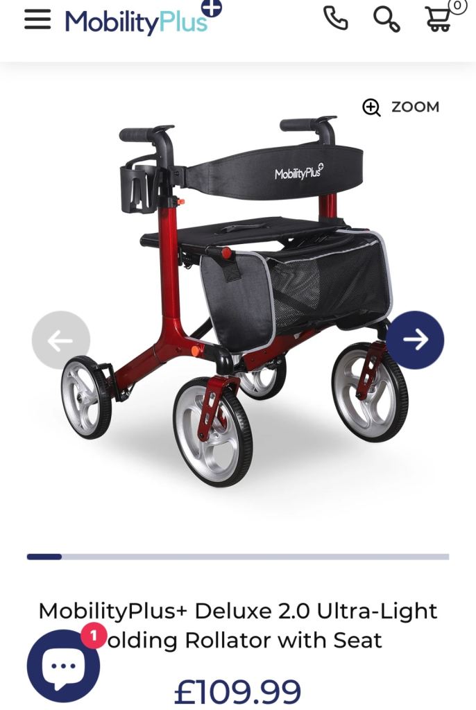 Rollator Walker Disability Aid