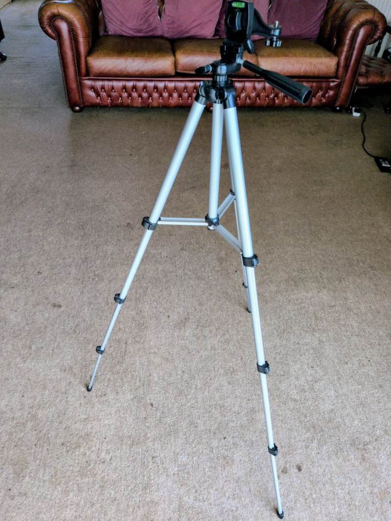 Camera Tripod - Silver, Good Condition