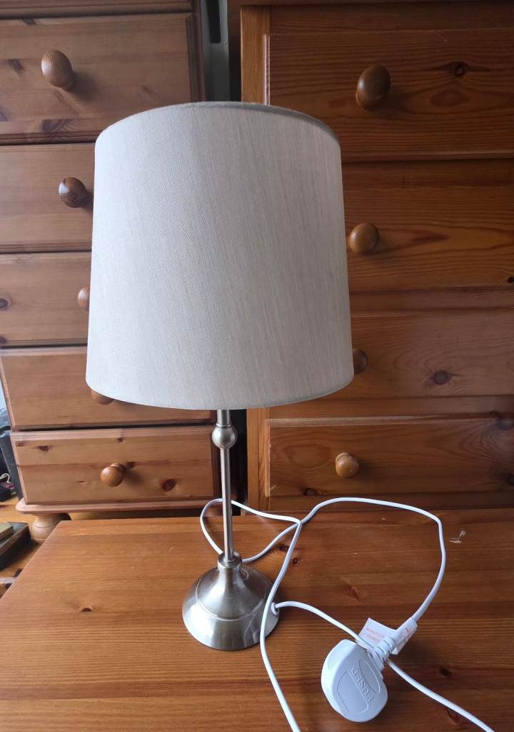 Dunelm metal ball lamp 