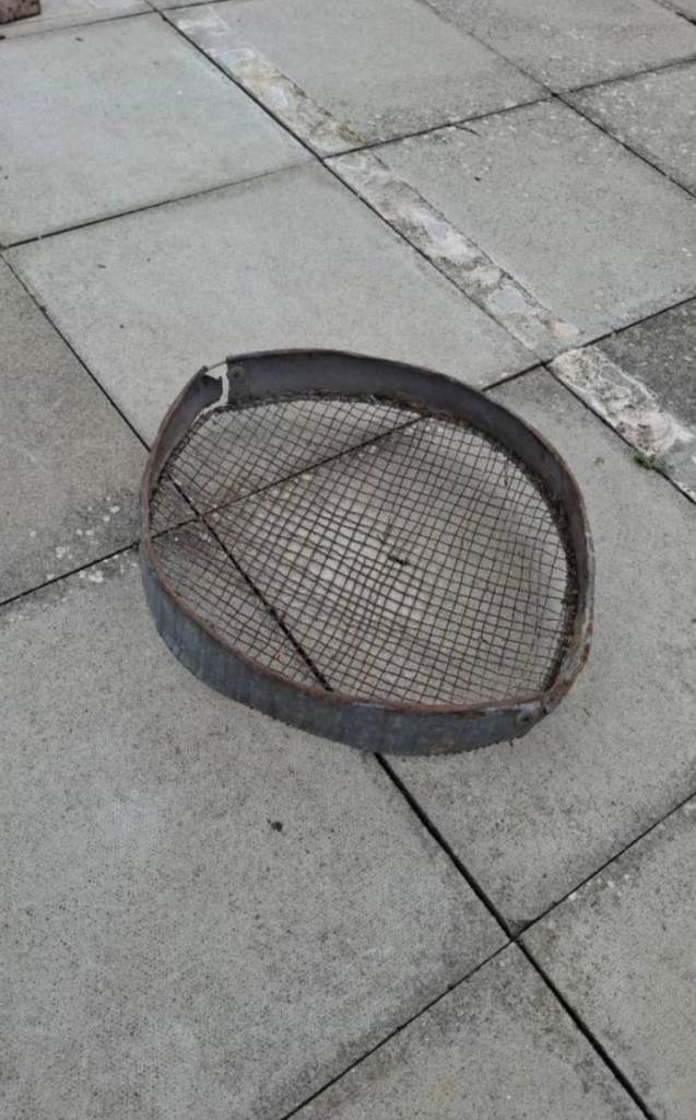 Vintage Metal Garden Sieve 
