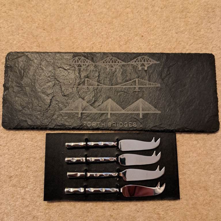 Slate Cheese Board Set