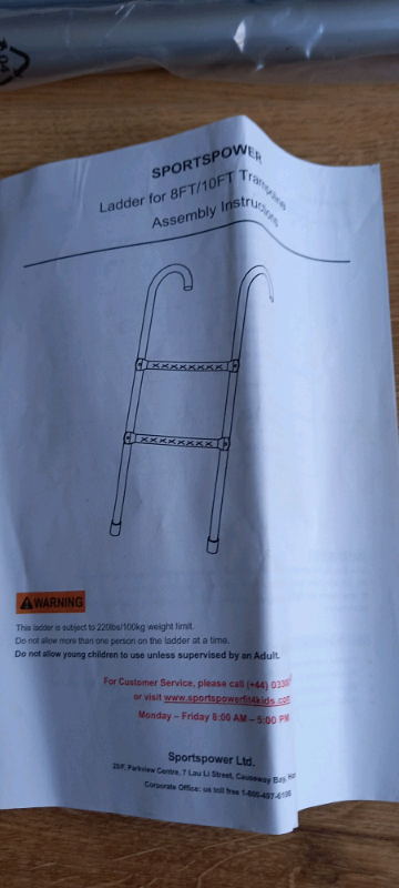 BRAND NEW METAL STEPS FOR 8FT/10FT TRAMPOLIN