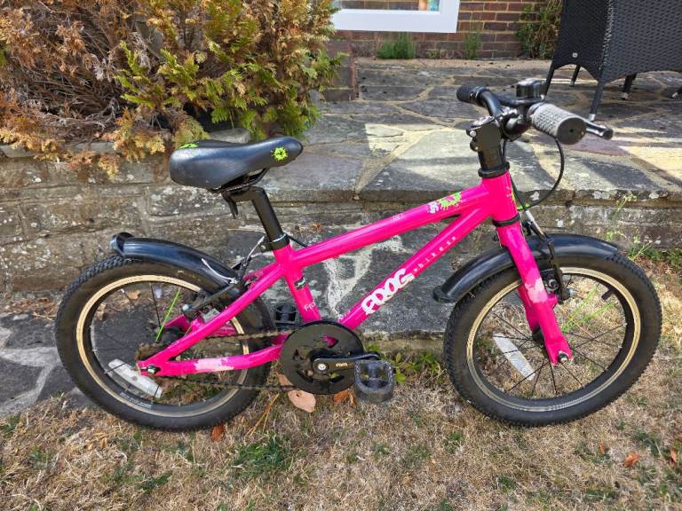 Frog Kids Bike 48 - 16" Pink, Good Condition with Stabilisers