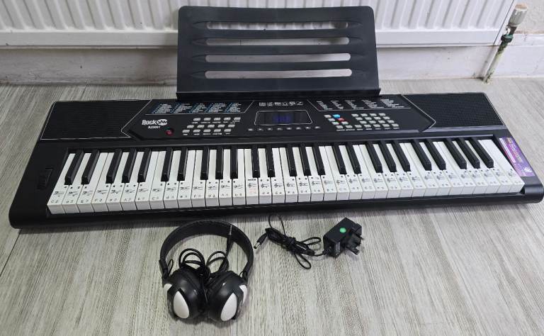 RockJam RJ5061 61-key electronic digital piano keyboard with headphone