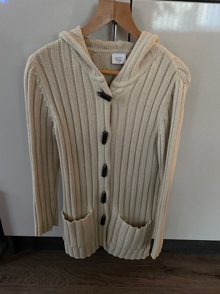 Ladies Duffle Style Longline Cardi New