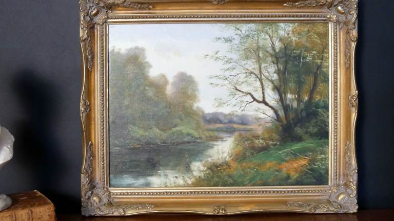 Vintage Oil Painting on Canvas
