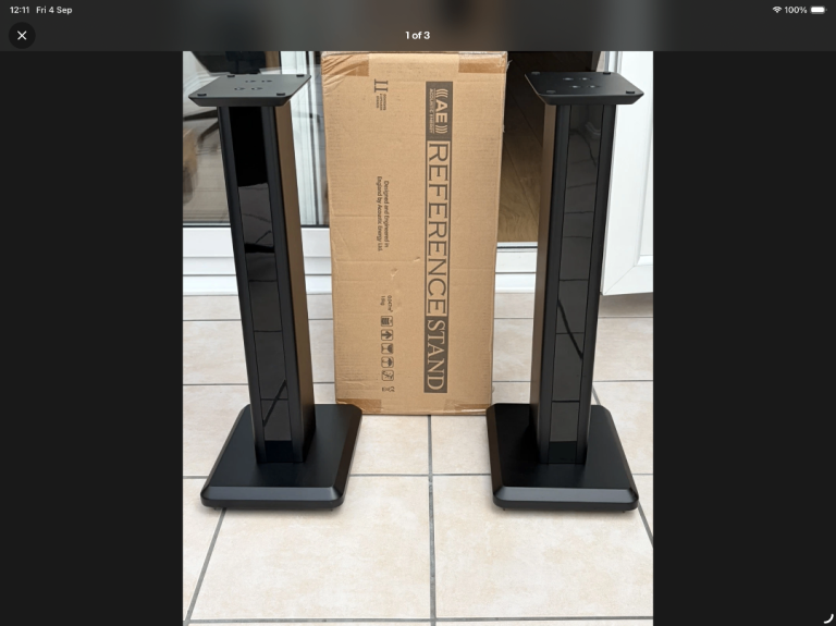 Acoustic Energy Reference Speaker Stands - Black - Boxed