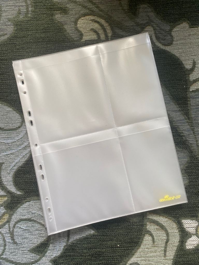150 x CD DVD Holder Sleeves for A4 Binder (holds 600 in total)
