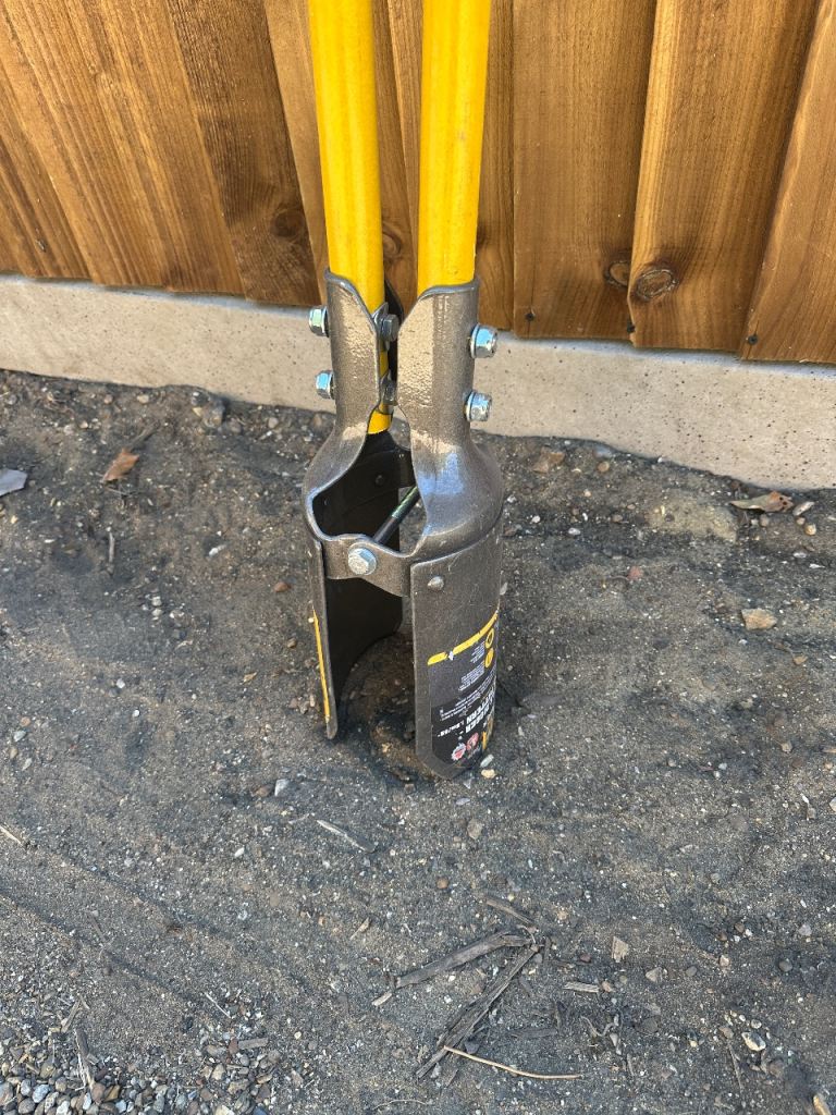 Post Hole Digger with Yellow Handles – As Good As New