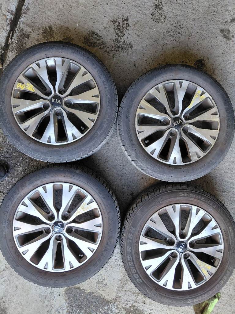 Kia Ceed 2012-18  ALLOY WHEEL SET w. TYRES ;  205/55 R16