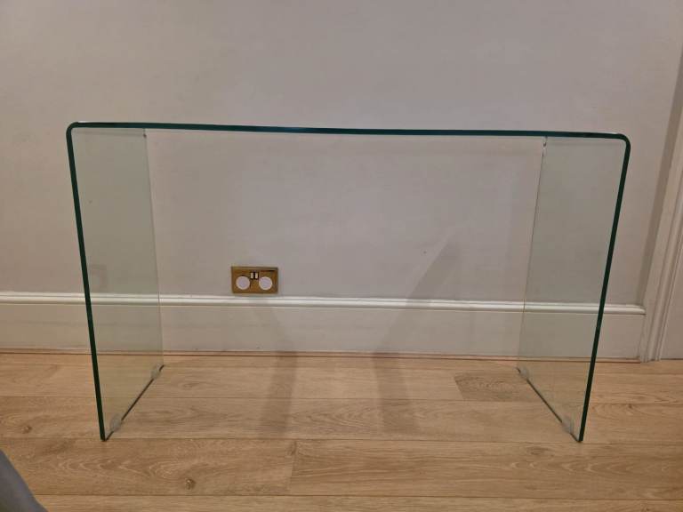 **BEAUTIFUL GLASS CONSOLE - VERY VERSATILE PIECE**