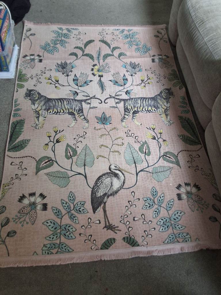 Jungle Blush Flatweave Rug - 170x120cm
