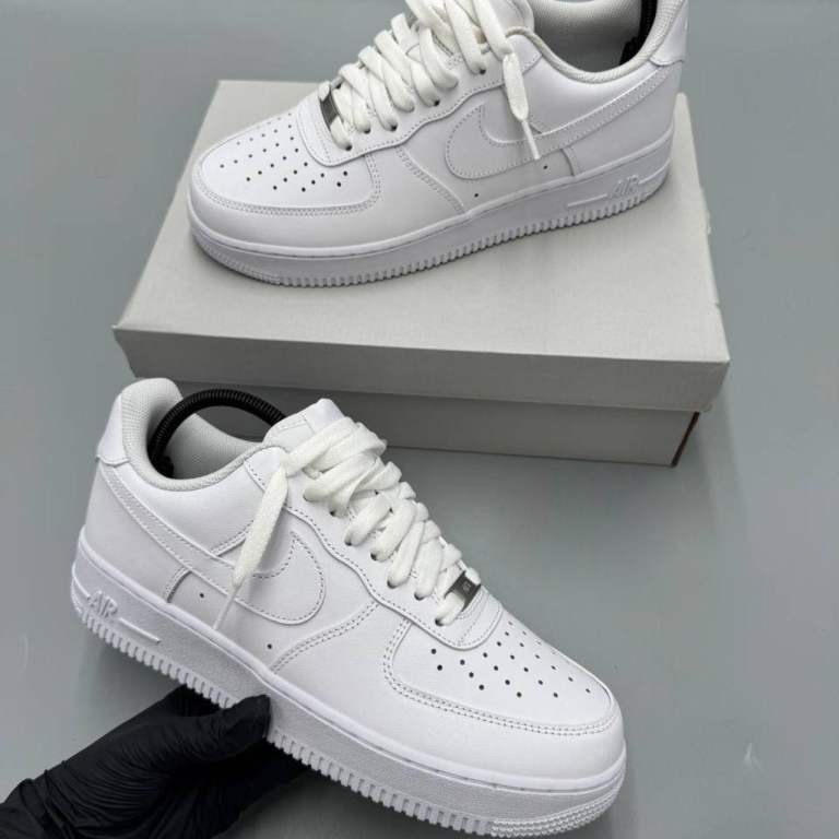 NIKE Air Force 1 Trainers – White, New in Box