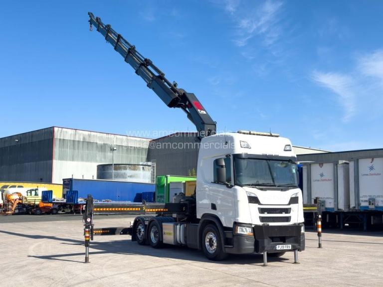 2019 (19) SCANIA R450 CRANE-MOUNTED HIGHLINE 6X2 TAG AXLE