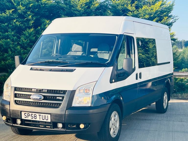 2009 (08) Ford Transit 140 T350l D/C Tdci Duratorq Rwd Lwb 2.4 Diesel Campervan!