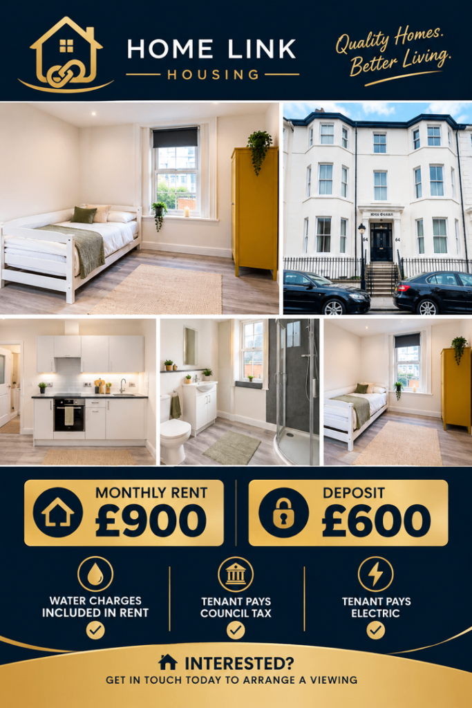 Modern Studio Apartment to Rent – Bournemouth DSS ACCEPTED, Call and ask for Macie.