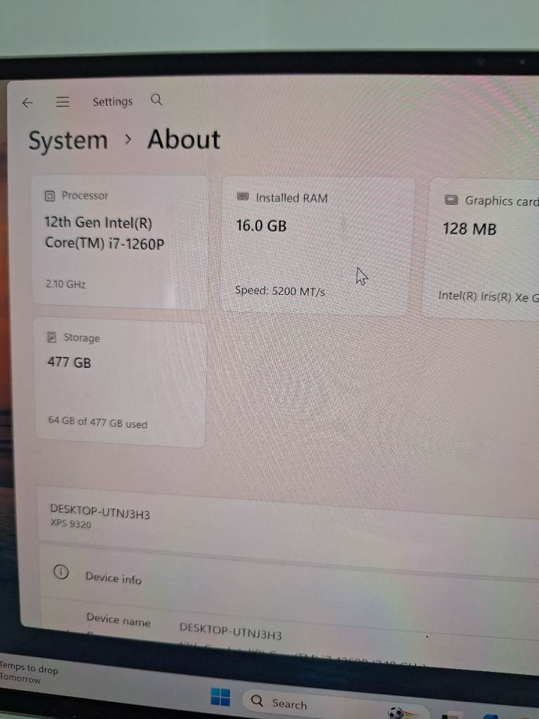 Dell Laptop - Silver, Good Condition image 10