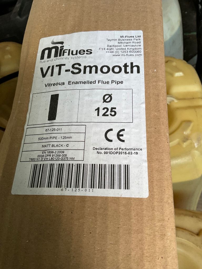 Brand new Flue pipe in a box