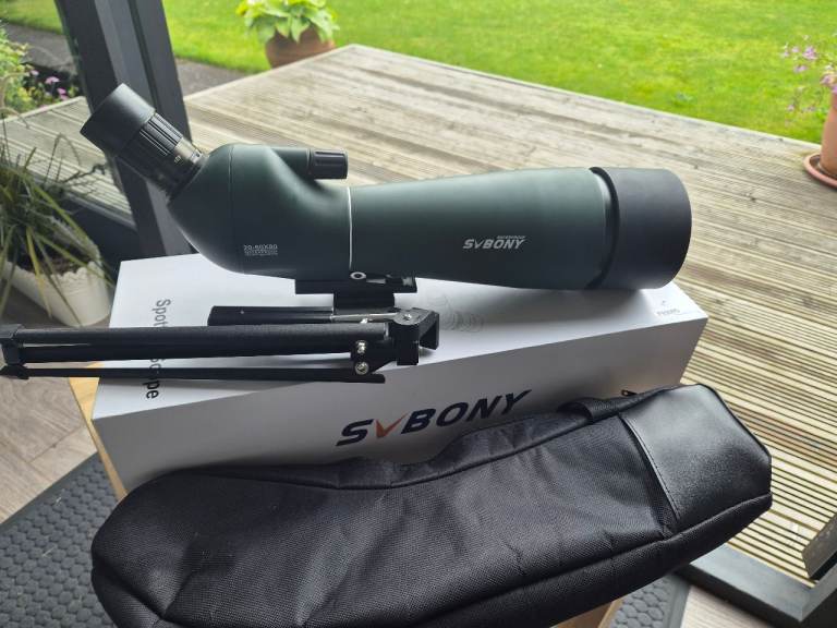SVBONY Spotting Scope 20-60x80 with Tripod and Carry Case – As New