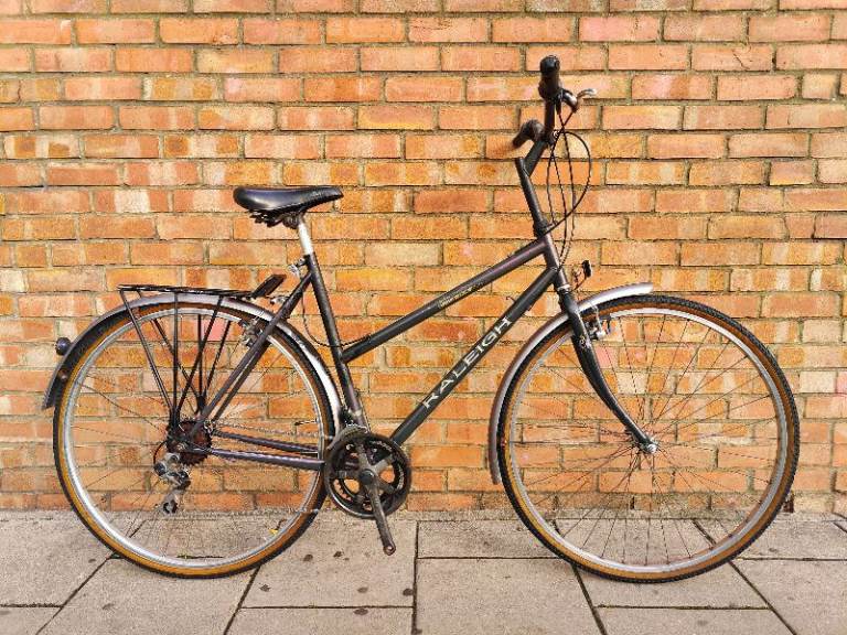 SERVICED (6158) 700c RALEIGH PIONEER JAGUAR 12-speefvCro-Moly Hybrid BIKE Commuter BICYCLE Size XL