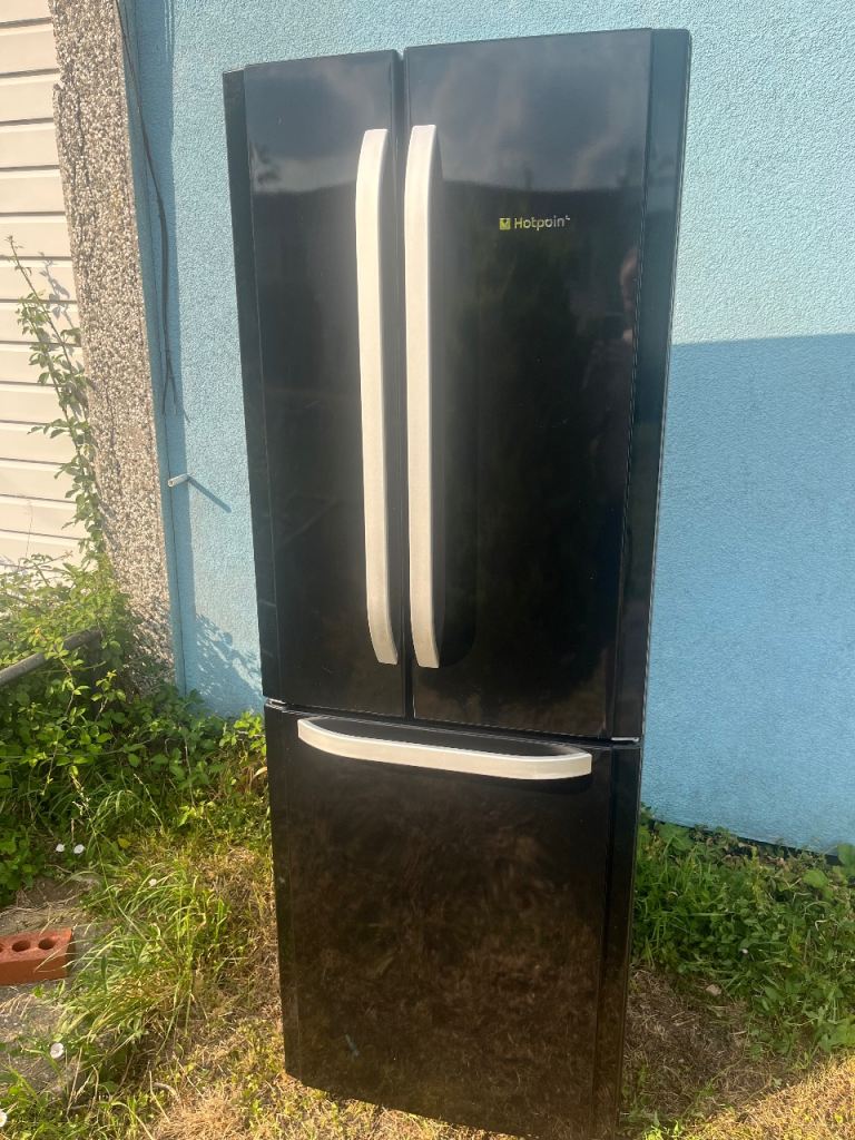 Hotpoint Black American Style Fridge Freezer – Good Condition
