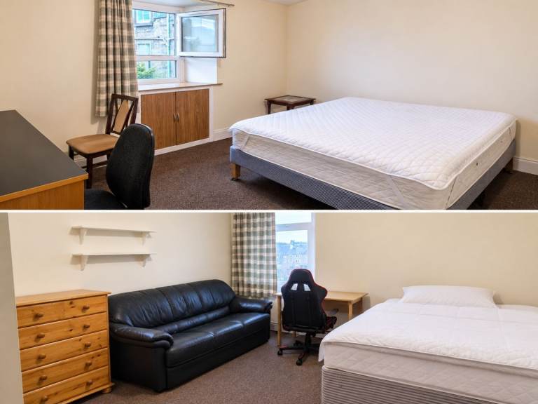 3 Spacious Rooms (£375 per room) available 10 minutes walk to the University of Dundee 