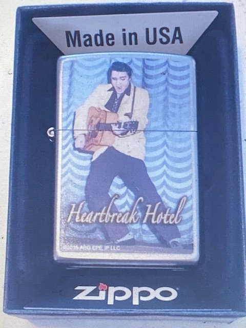 RARE: Elvis Zippo Lighter Heartbreak Hotel NUMBERED *AS NEW* SIGNATURE PRODUCT