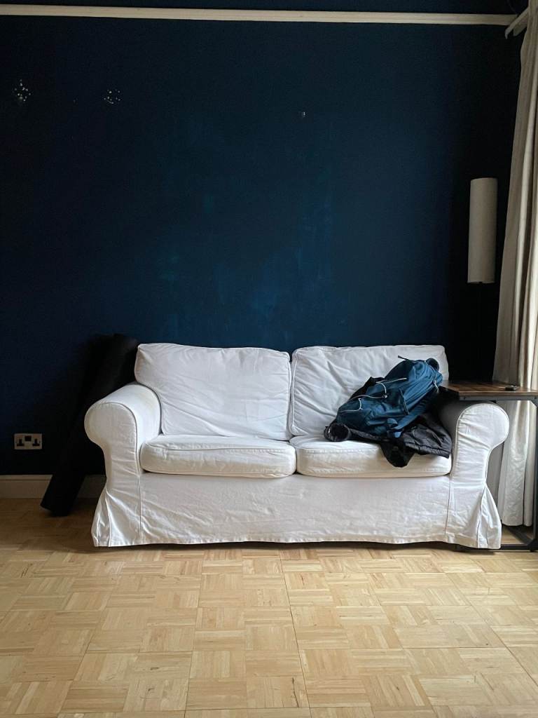 White Slipcover Sofa – Must Go by Friday – £60 ONO