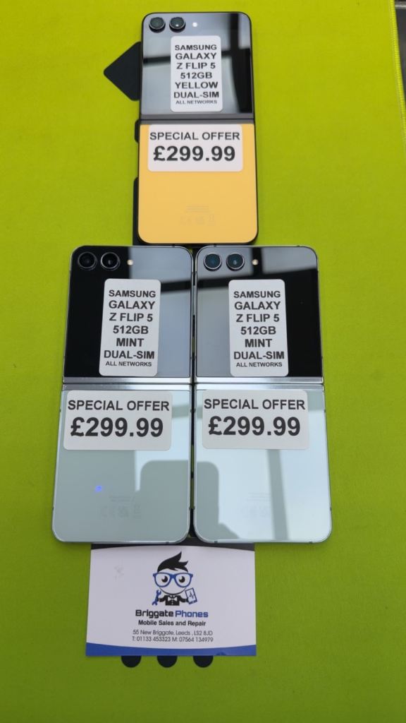 SAMSUNG GALAXY Z FLIP 5 512GB UNLOCKED ALL NETWORKS ONE YEAR WARRANTY 