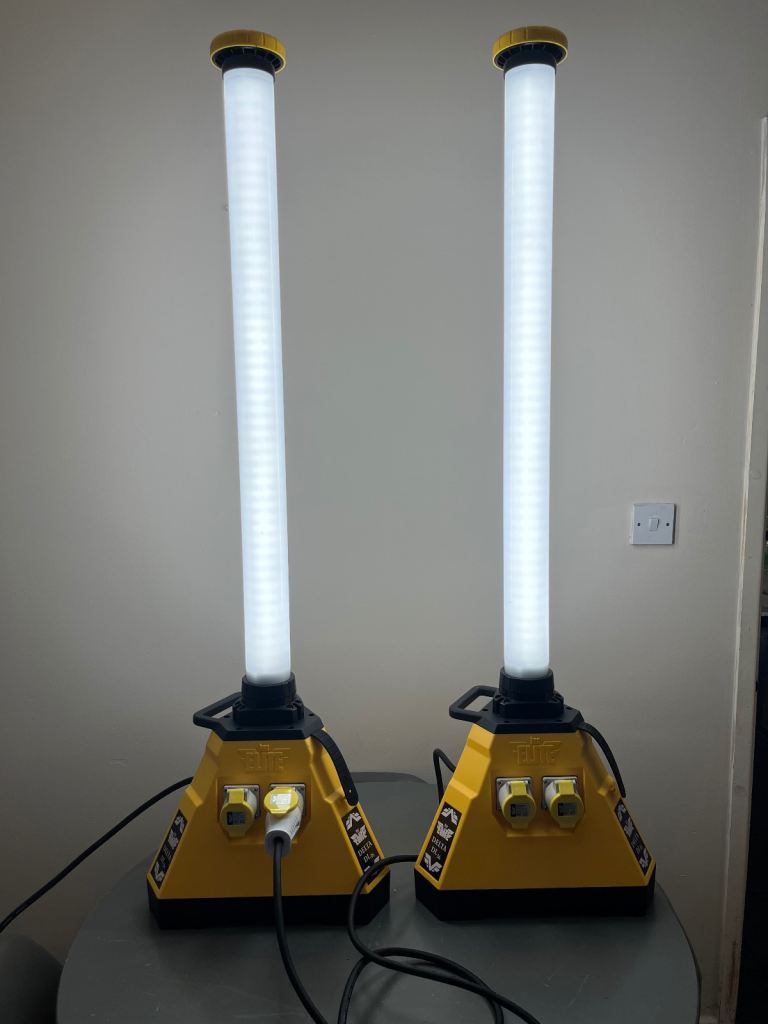 2 x Elite Delta 110 Volt LED Uplights 36 Watt 3600lm Lumen DL36 - work lights