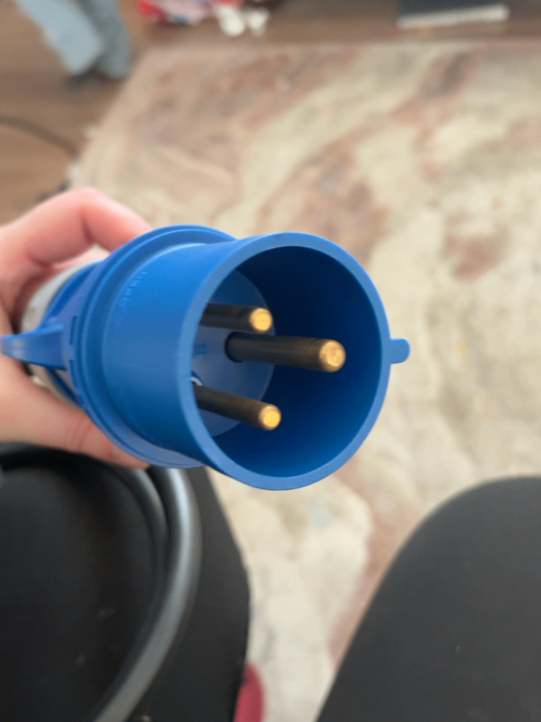 EV Charger Power Adapter Lead – Blue CEE/Commando Plug