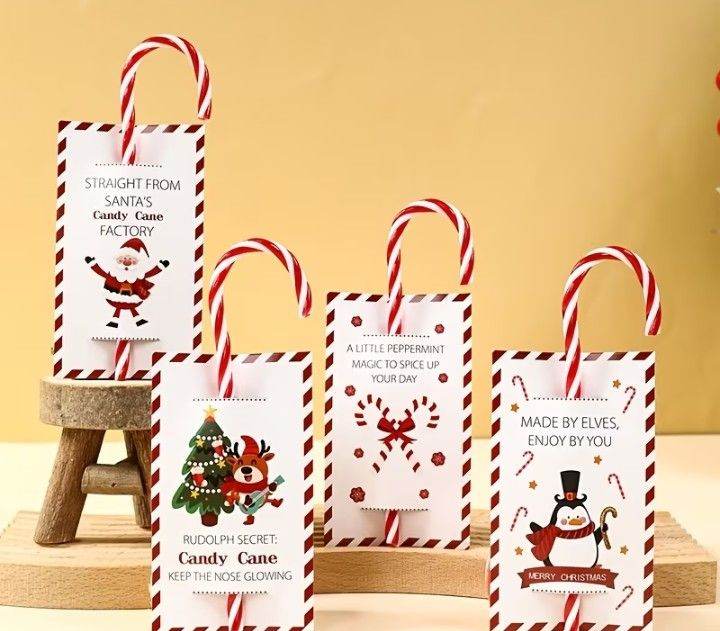 Christmas Candy Cane Treat Bags – Festive Gift Packaging