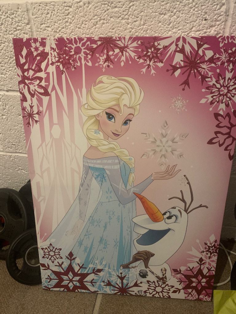 Frozen Elsa and Olaf poster board 