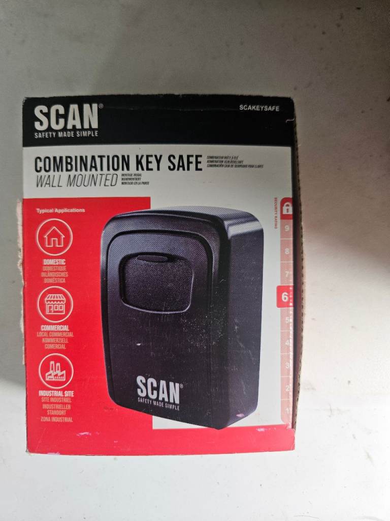 Combination Key Safe - Wall Mounted, Brand New in Box