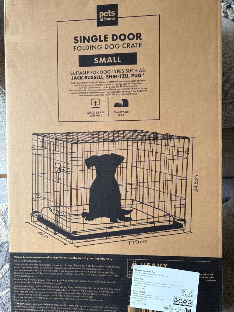 Single Door Folding Dog Crate