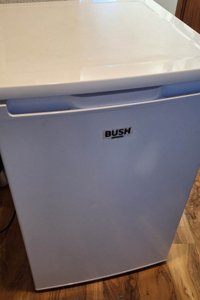 Bush under counter fridge 2 years old in excellent condition model number ME5585UCL