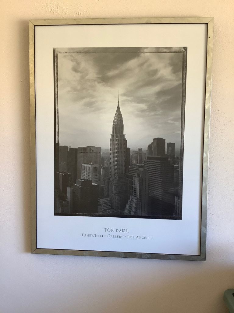 Tom Baril New York City  Chrysler Building Print in Metal Frame