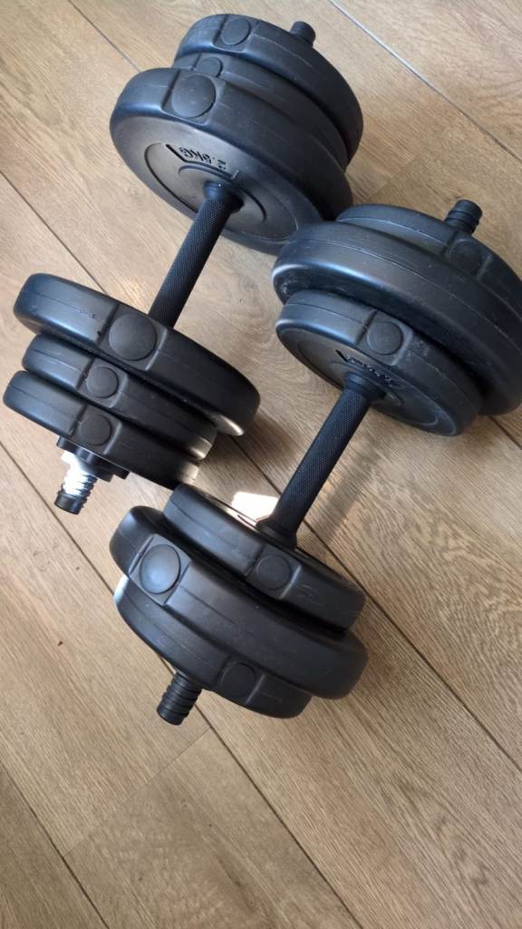 Vinyl dumbell set