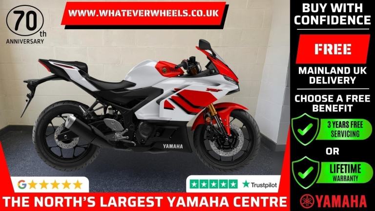 3YRS Free Servicing or Lifetime Warranty Yamaha YZF-R3 70TH ANNIVERSARY EDITION